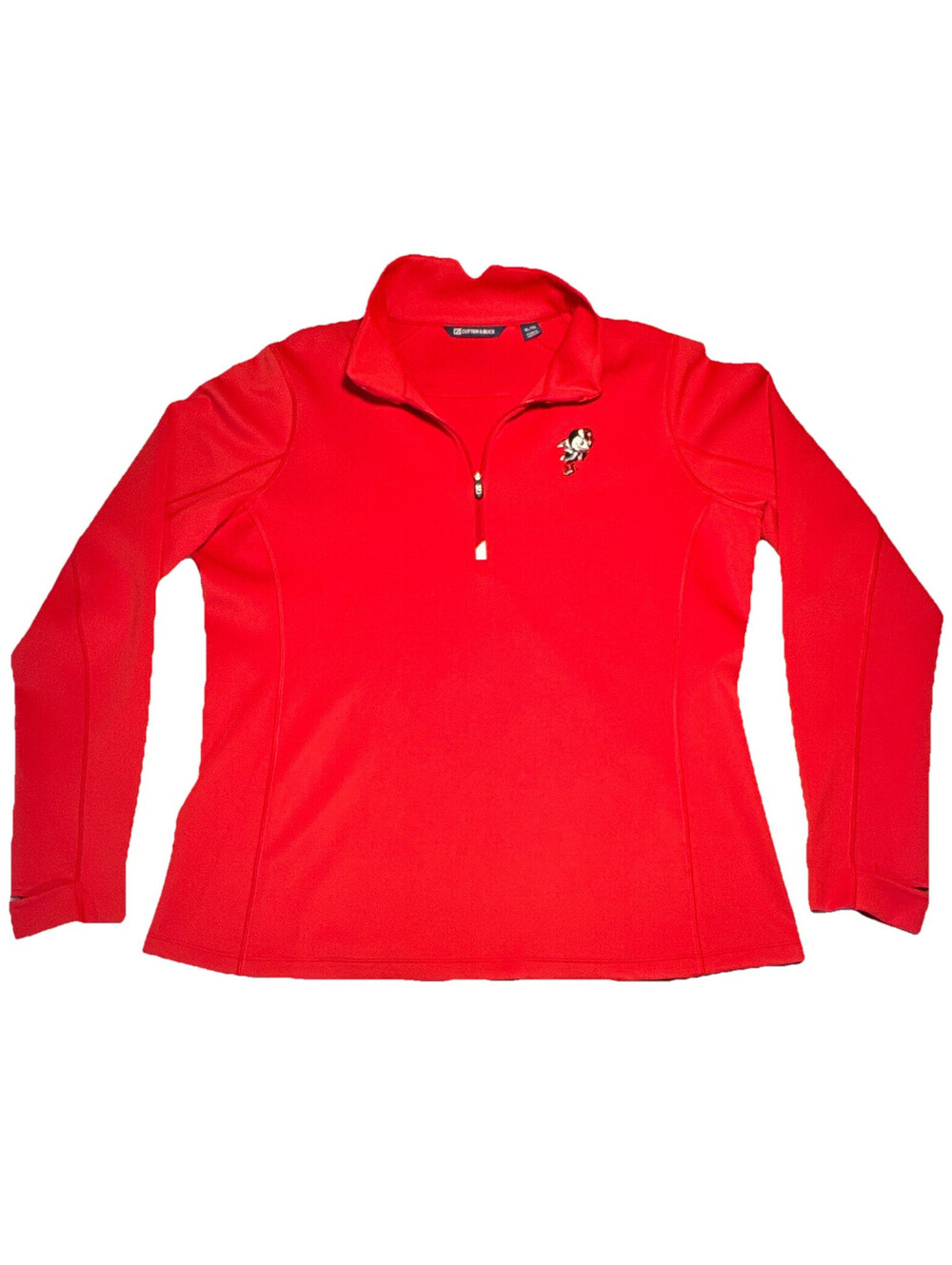 Cutter & Buck Ohio State Performance Red XL 1/4 Zip Pullover Long Sleeve EUC
